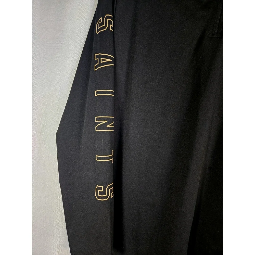 New Orleans Saints NFL Team Apparel Pullover Large Long Sleeve‎ 1/4 Zip